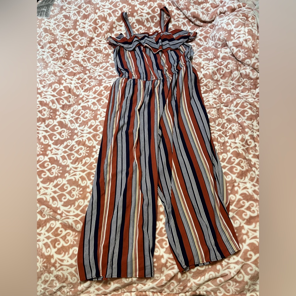 Striped tank top-pant Romper